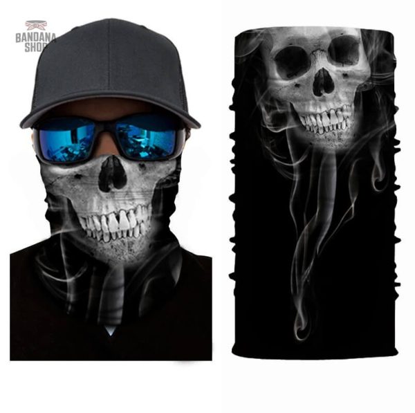 Bandana esprit tête de mort en design élastique