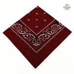 bandana femme rouge sang cheveux coiffure 2