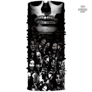 Bandana élastique femme design zombie de