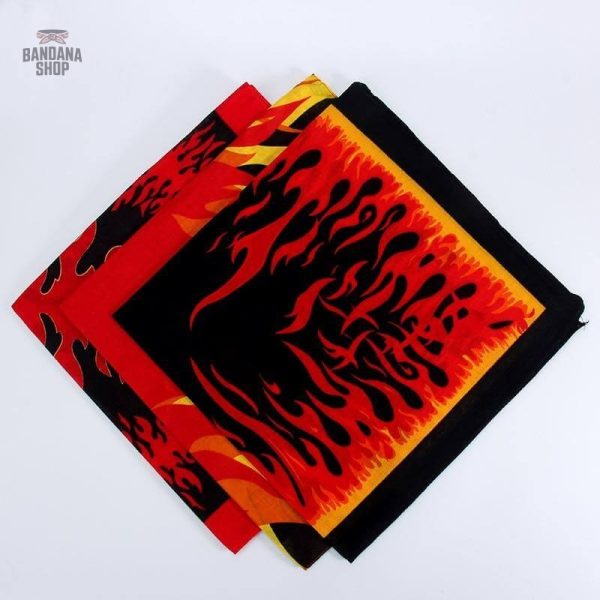 Bandana homme au design feu ardent -