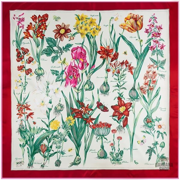 Accessoire mode : bandana à motifs floraux