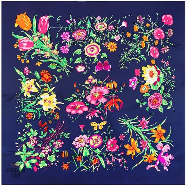 Bandana élégant avec imprimé floral pour le printemps