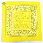 Bandana homme en couleur jaune vive