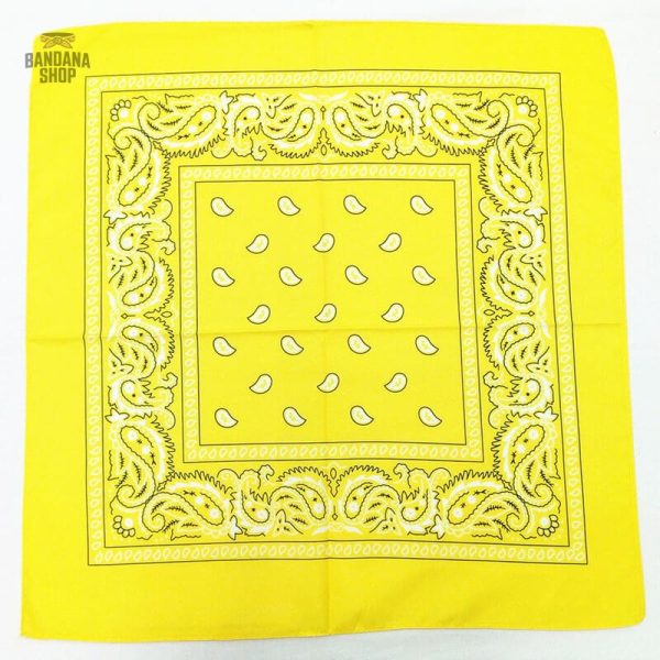 Bandana homme en couleur jaune vive