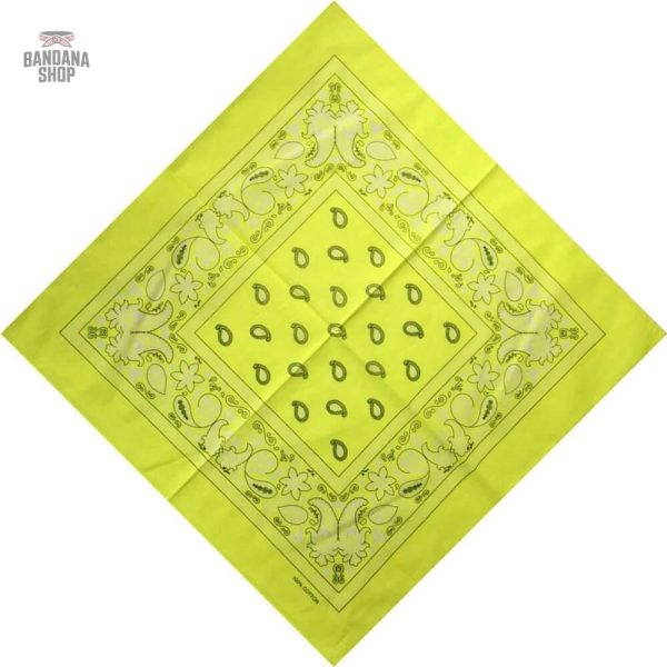 bandana-jaune-fluo-1 Bandana Jaune Fluo pour homme