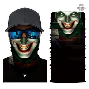 Bandana élastique au design Joker pour un look audacieux