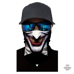 Bandana élastique avec motif Joker, style démoniaque