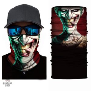 Bandana élastique motif Joker pour les fans de style original