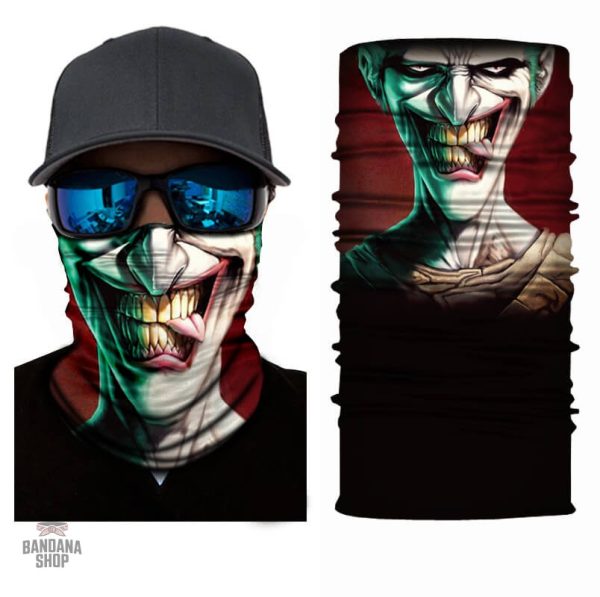 Bandana élastique motif Joker pour les fans de style original