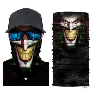 Bandana élastique avec motif Joker pour look audacieux