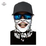 Accessoire mode bandana élastique motif Joker Rire