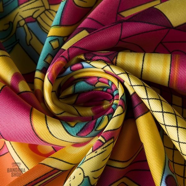 Élégance et créativité réunies dans ce Bandana Laboratoire