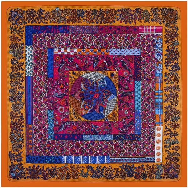 Bandana design avec motifs labyrinthiques floraux