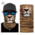 Bandana élastique avec motif Lion Museau pour un look unique