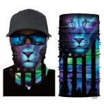 Bandana élastique motif lion spectral
