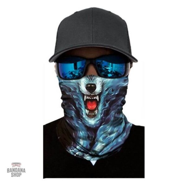 Accessoire de mode : Bandana élastique Loup Spectral
