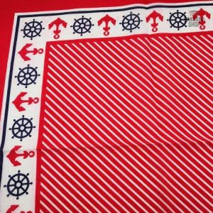 Accessoire marin rouge, bandana pour homme