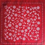 Accessoire de mode homme : Bandana Rouge Matelot de