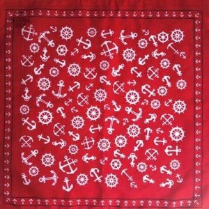Accessoire de mode homme : Bandana Rouge Matelot de