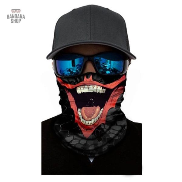 Bandana élastique avec motif Monster pour un style unique