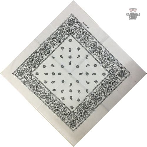 bandana-motif-cachemire-blanc-1 Bandana Cachemire Blanc pour Homme