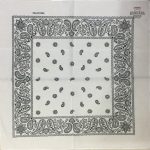 bandana motif cachemire blanc 2