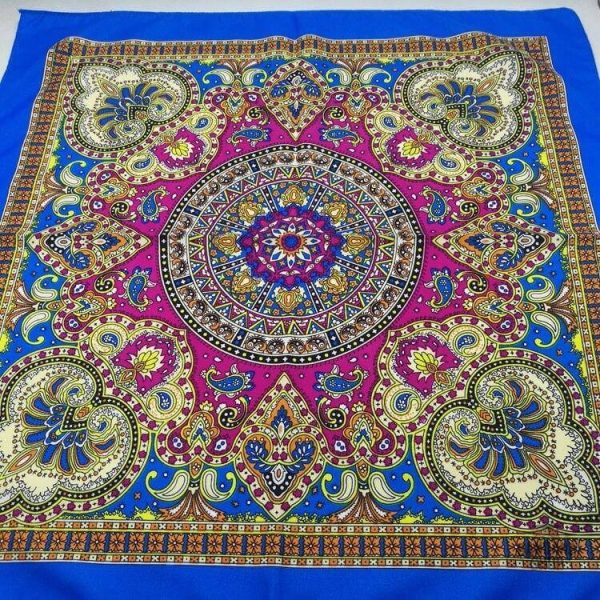 Accessoire mode homme motif indien bleu