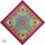 Bandana violet motif indien pour homme