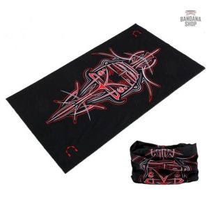 Bandana élastique motif rouge