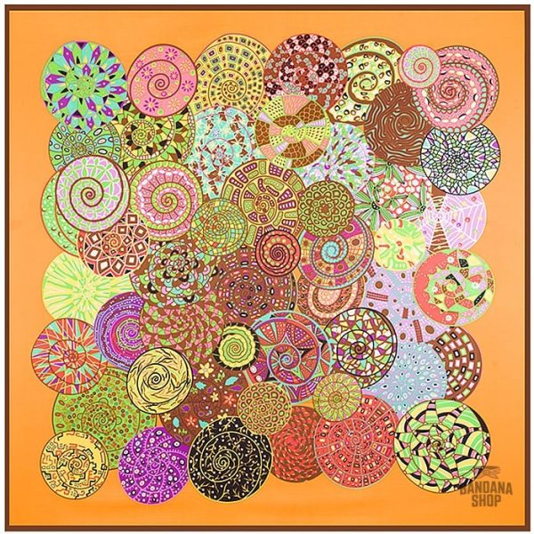 Bandana motifs spiralés design