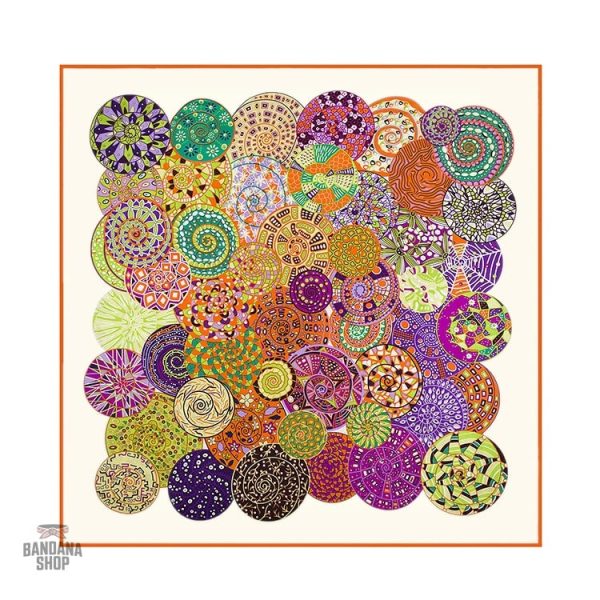 Accessoire mode bandana motifs spiralés pour toutes occasions