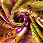 Bandana motifs spiralés, parfait pour un style décontracté