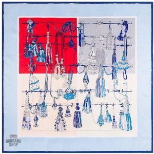Accessoire mode : Bandana à motifs Nœuds & Pompons