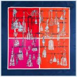 Élégant bandana avec nœuds et pompons pour femme