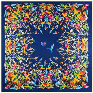 Accessoire mode : bandana design oiseaux stylisés
