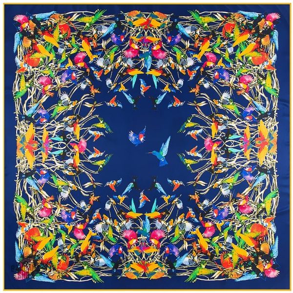 Accessoire mode : bandana design oiseaux stylisés