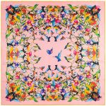 Design unique : bandana nuée d'oiseaux artistiques