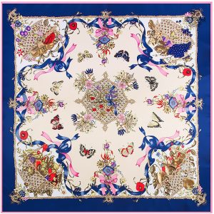 Design élégant de bandana avec motif panier garni