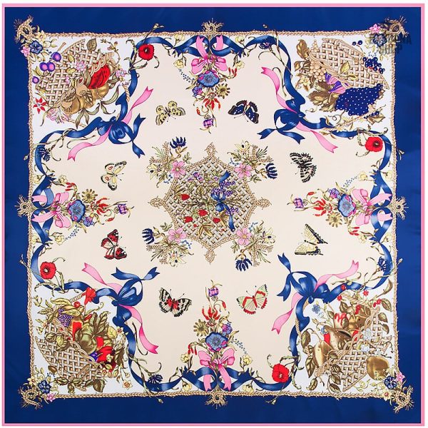 Design élégant de bandana avec motif panier garni