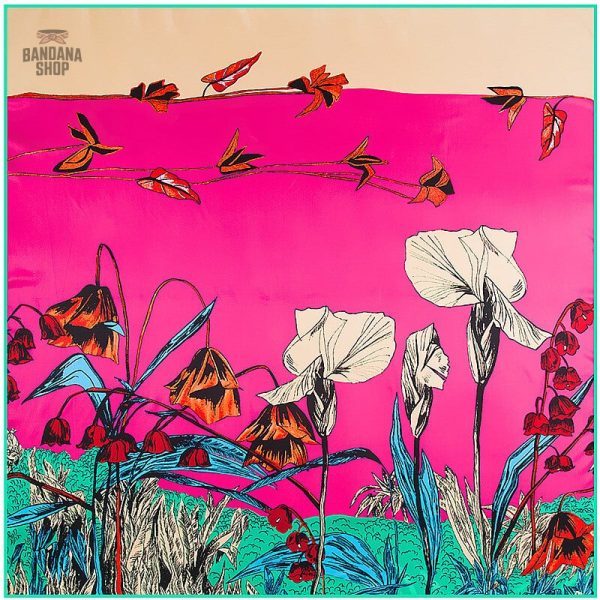 Bandana Coloré avec Motifs Floraux