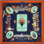 Bandana coloré avec motifs parisiens