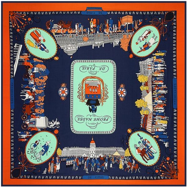 Bandana coloré avec motifs parisiens