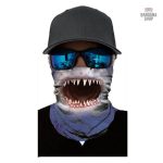 Accessoire bandana avec motif requin, élastique et confortable