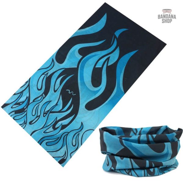 bandana-rock-flamme-bleu-1 Bandana élastique Rock de