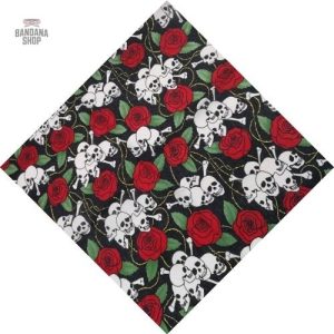Bandana Rose Mortelle pour homme