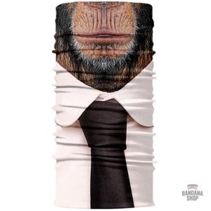 Bandana élastique singe cravate