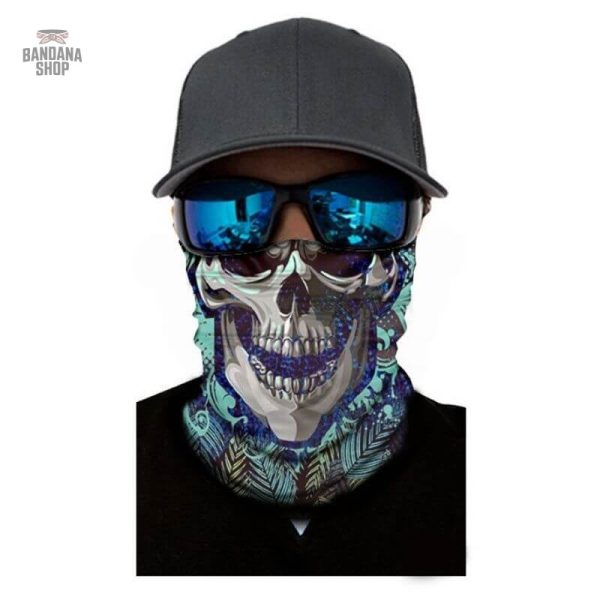 Accessoire tendance : bandana avec motif squelette