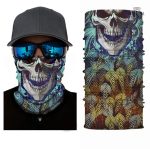 Bandana élastique à motif osseux pour style unique
