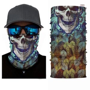 Bandana élastique à motif osseux pour style unique