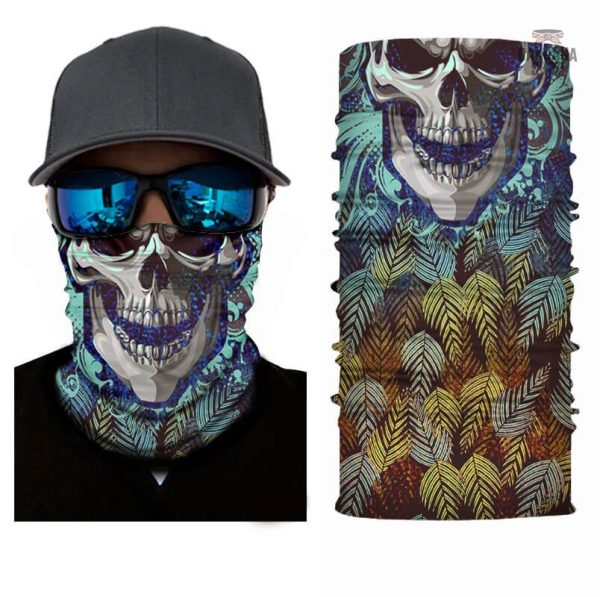 Bandana élastique à motif osseux pour style unique